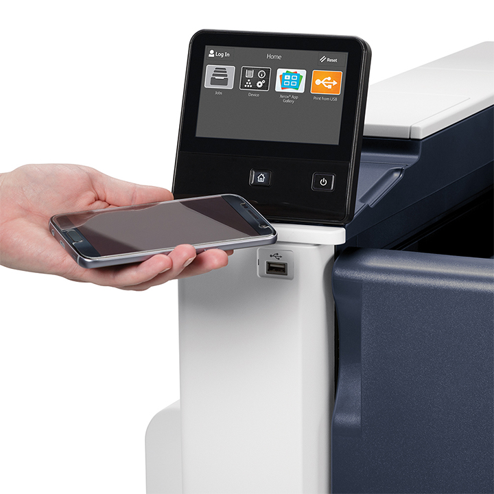 Xerox VersaLink C7000 copier with mobile printing and network connectivity